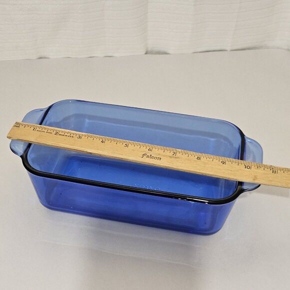 Pyrex 213-R Originals Cobalt Loaf Pan 8.5" vintage bread baker dish 1.5L/qt - Picture 13 of 15